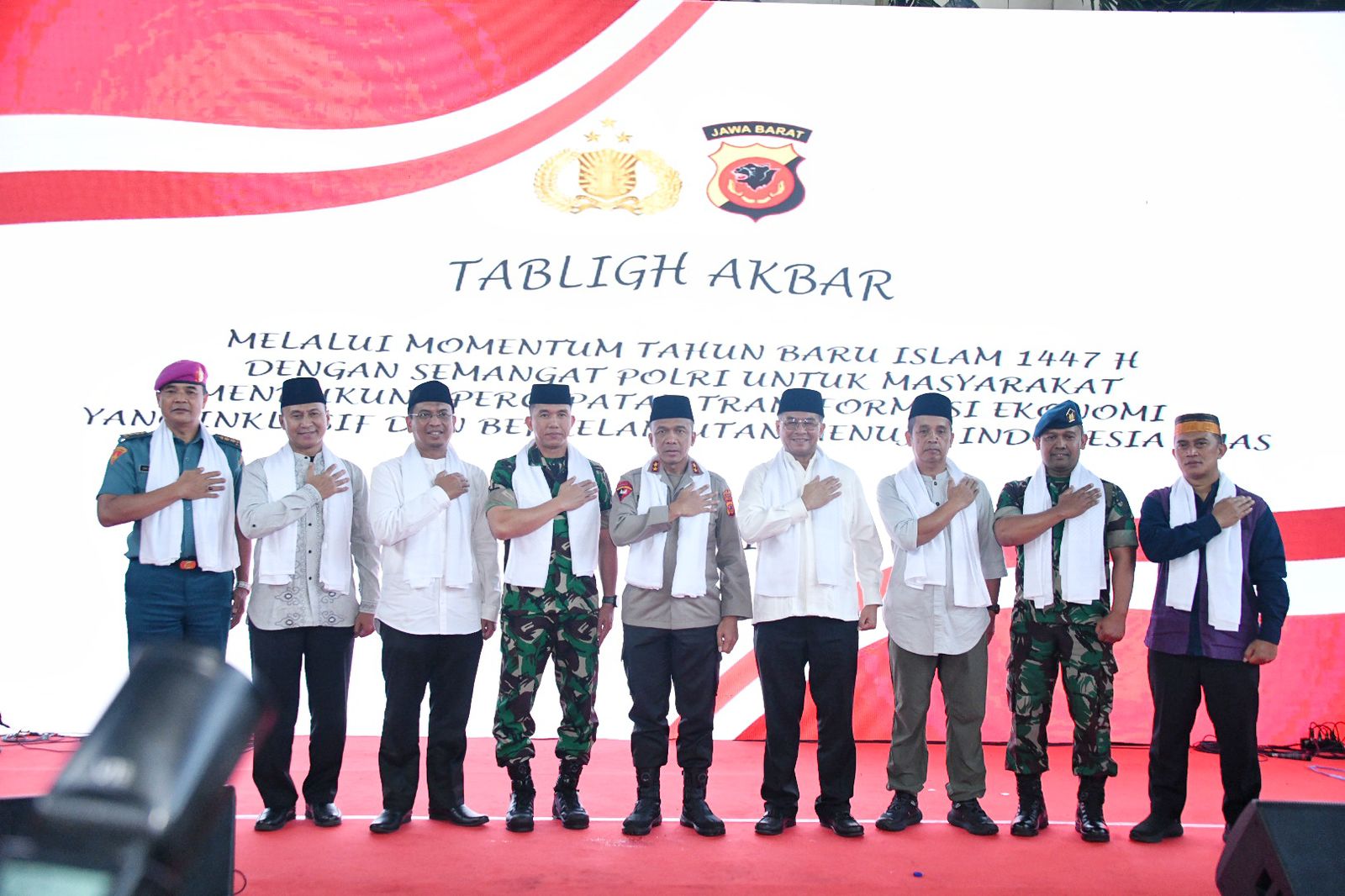 Wagub Erwan Setiawan Hadiri Tablig Akbar HUT Bhayangkara dan Tahun Baru Islam 1447 H