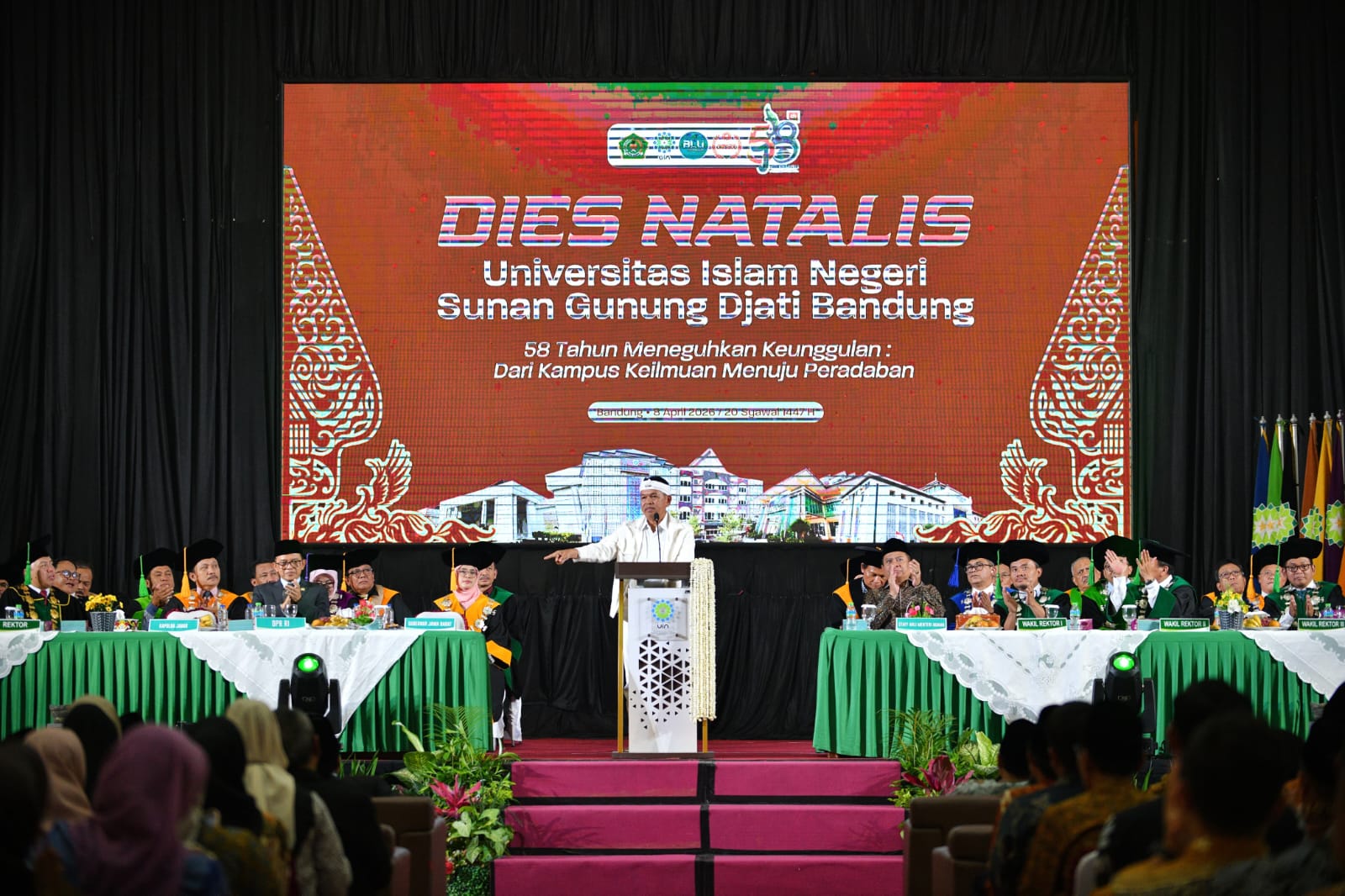 KDM Tekankan Nilai Rasa dalam Peradaban Sunda di Dies Natalis ke-58 UIN Bandung